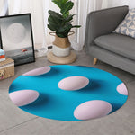 Eggs Pattern Print Round Rug