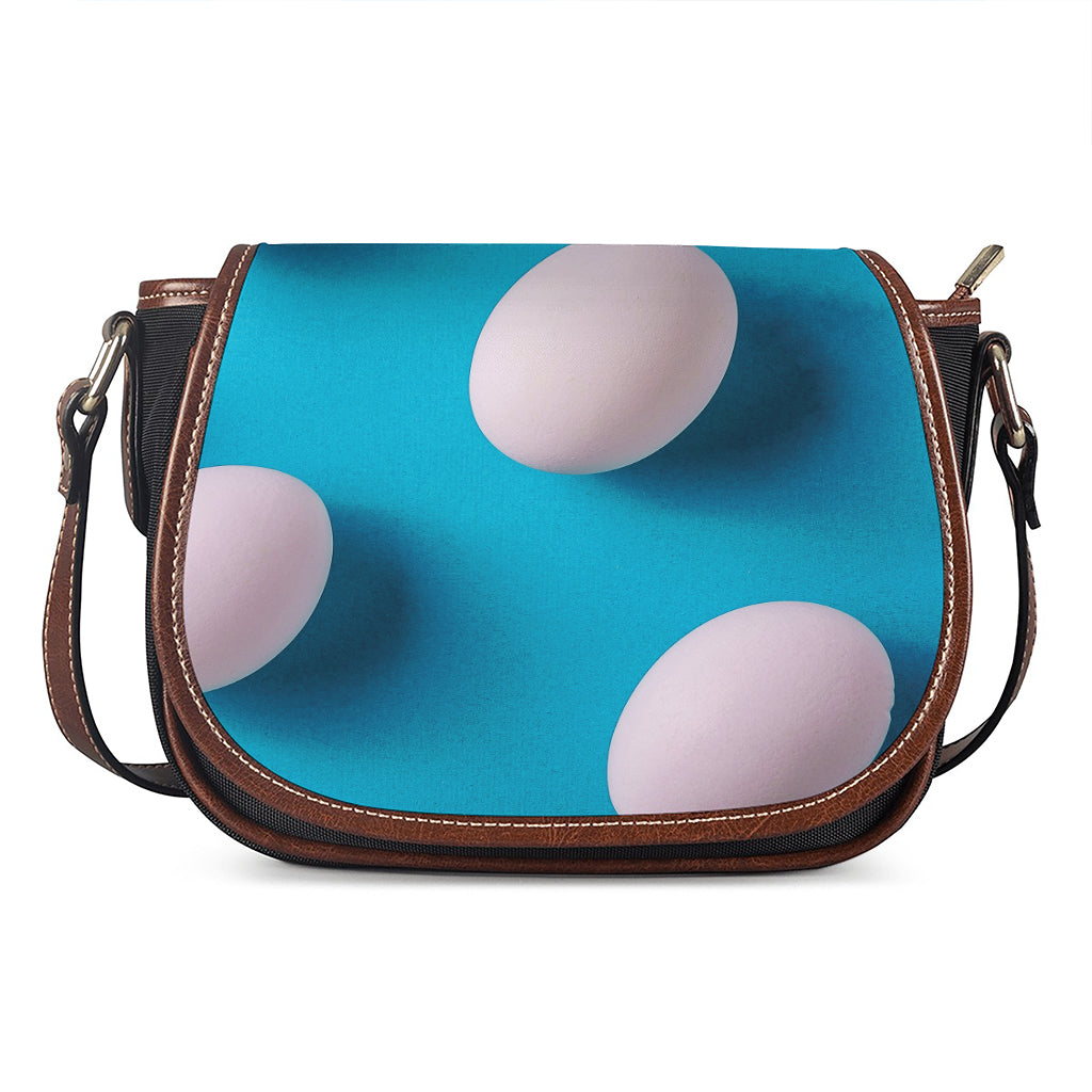Eggs Pattern Print Saddle Bag