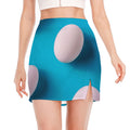 Eggs Pattern Print Side Slit Mini Skirt