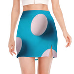 Eggs Pattern Print Side Slit Mini Skirt