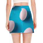 Eggs Pattern Print Side Slit Mini Skirt