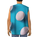 Eggs Pattern Print Sleeveless Baseball Jersey