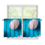 Eggs Pattern Print Tier Curtains