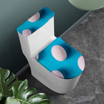 Eggs Pattern Print Toilet Lid And Tank Cover Set