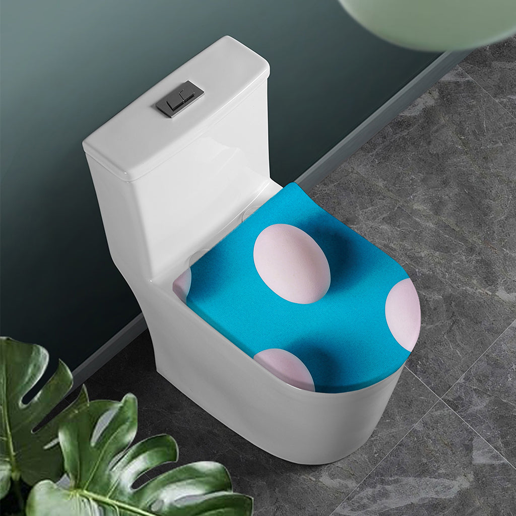 Eggs Pattern Print Toilet Lid Cover