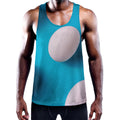 Eggs Pattern Print Men's Workout Tank Top