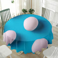 Eggs Pattern Print Waterproof Round Tablecloth