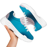 Eggs Pattern Print White Chunky Shoes