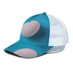 Eggs Pattern Print White Mesh Trucker Cap