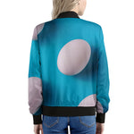 Eggs Pattern Print Women's Bomber Jacket