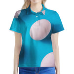 Eggs Pattern Print Women's Polo Shirt