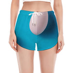 Eggs Pattern Print Women's Split Running Shorts