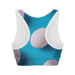 Eggs Pattern Print Women's Sports Bra