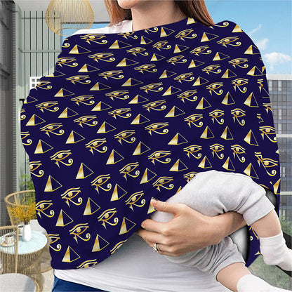 Egypt Eye Of Horus Pattern Print Baby Seat Cover