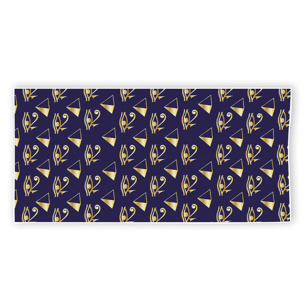 Egypt Eye Of Horus Pattern Print Beach Towel