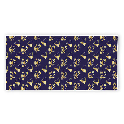 Egypt Eye Of Horus Pattern Print Beach Towel