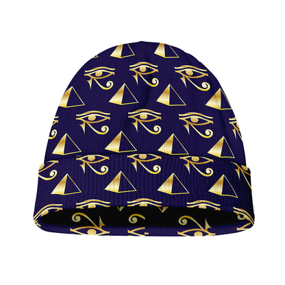 Egypt Eye Of Horus Pattern Print Beanie
