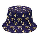 Egypt Eye Of Horus Pattern Print Bucket Hat
