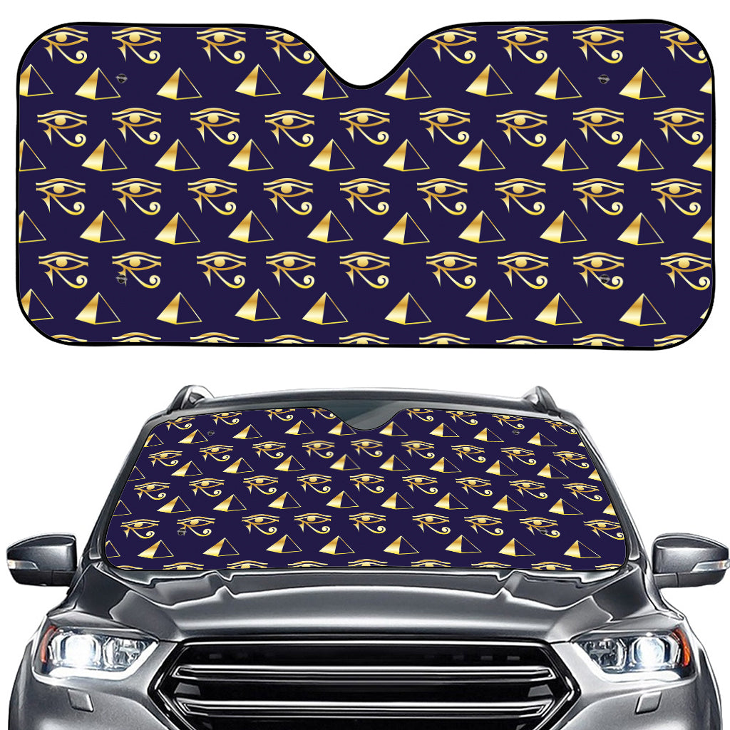 Egypt Eye Of Horus Pattern Print Car Windshield Sun Shade