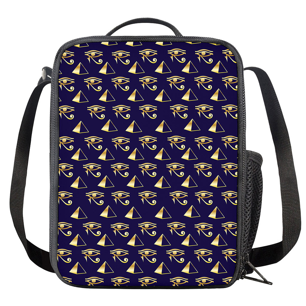 Egypt Eye Of Horus Pattern Print Crossbody Lunch Bag