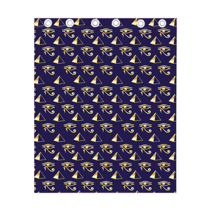 Egypt Eye Of Horus Pattern Print Curtain