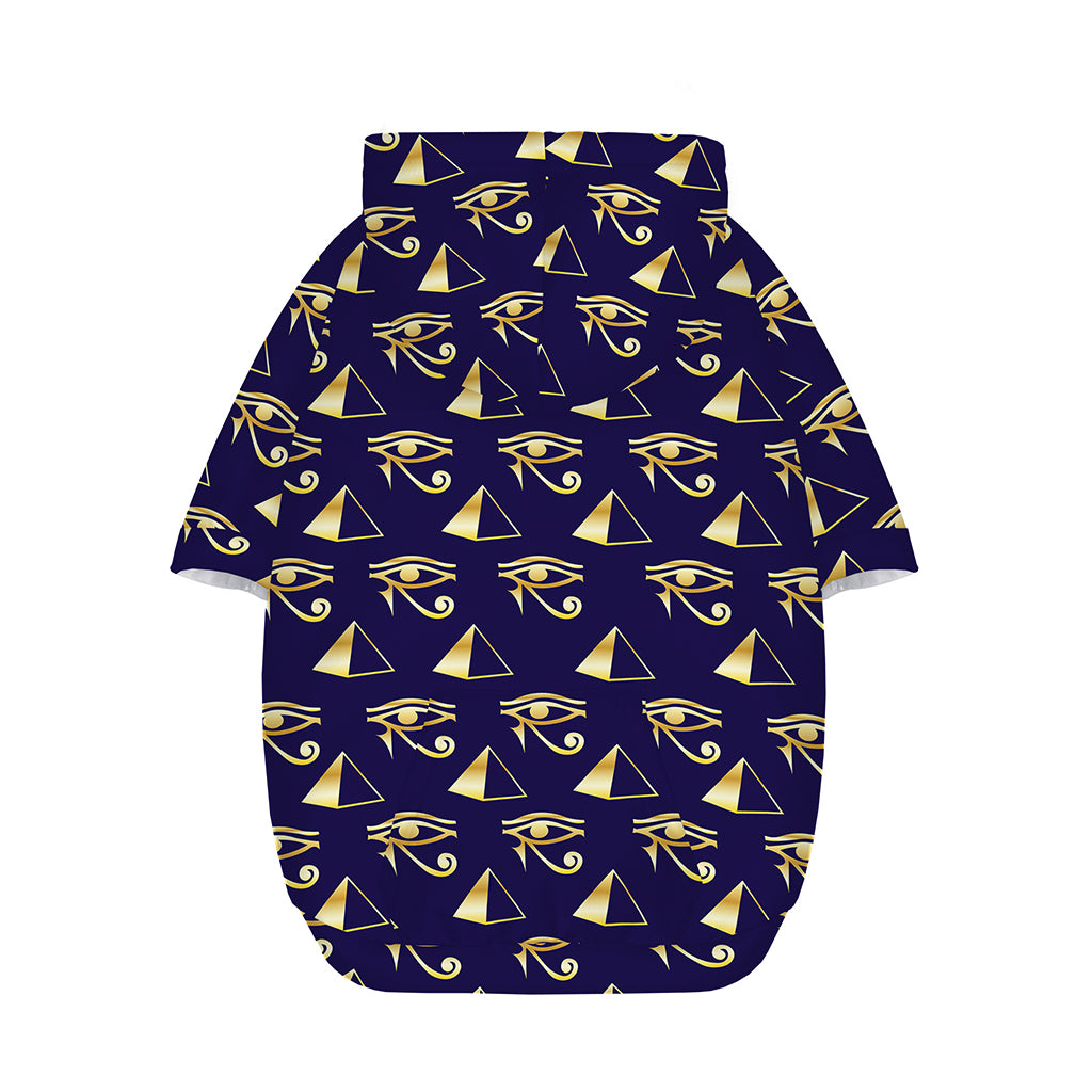Egypt Eye Of Horus Pattern Print Dog Zip Up Hoodie