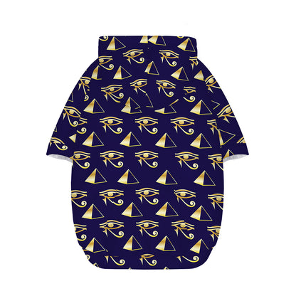 Egypt Eye Of Horus Pattern Print Dog Zip Up Hoodie