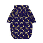 Egypt Eye Of Horus Pattern Print Dog Zip Up Hoodie