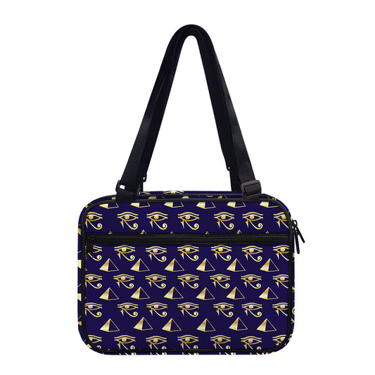 Egypt Eye Of Horus Pattern Print Double Strap Bible Bag
