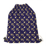 Egypt Eye Of Horus Pattern Print Drawstring Bag