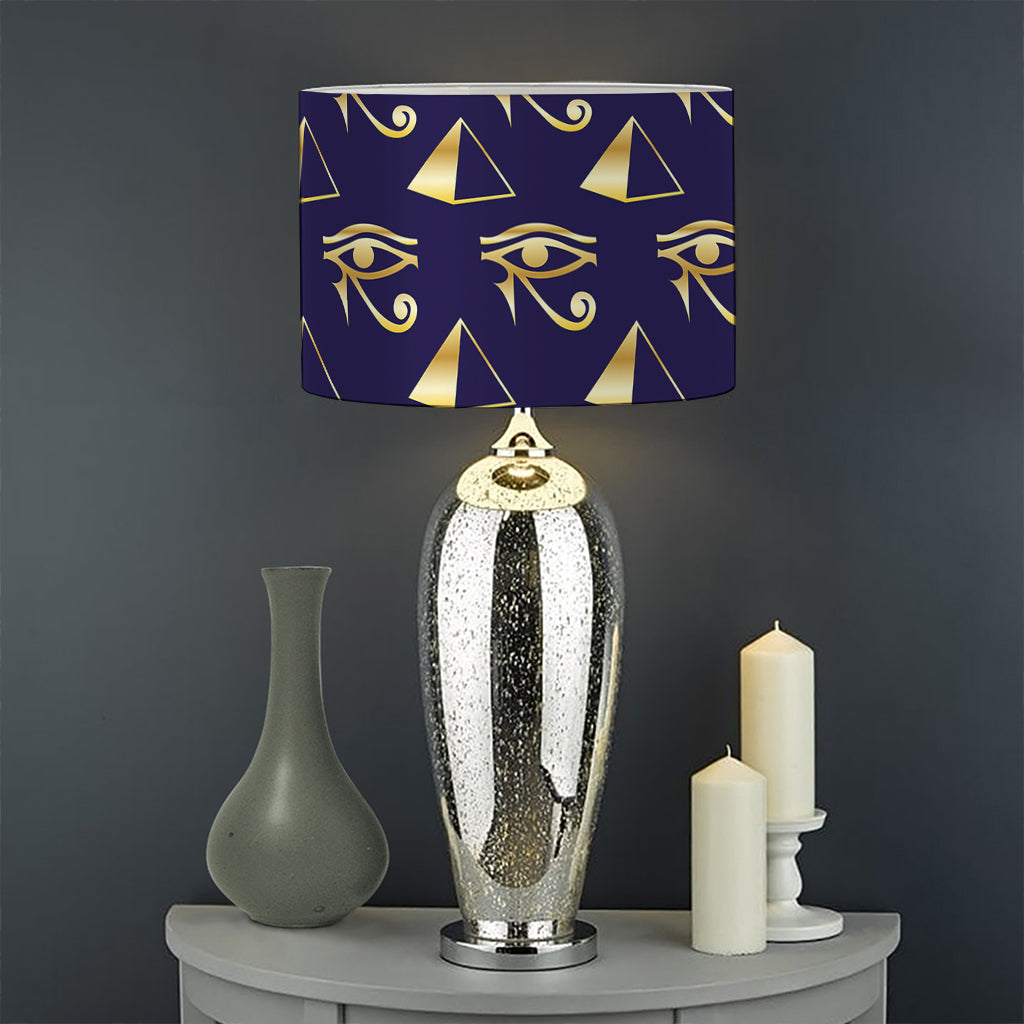 Egypt Eye Of Horus Pattern Print Drum Lamp Shade