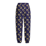 Egypt Eye Of Horus Pattern Print Fleece Lined Knit Pants