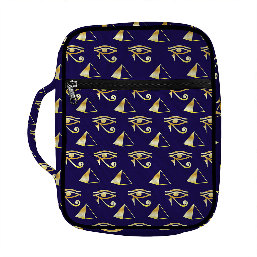 Egypt Eye Of Horus Pattern Print Front Pocket Bible Bag