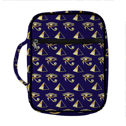 Egypt Eye Of Horus Pattern Print Front Pocket Bible Bag