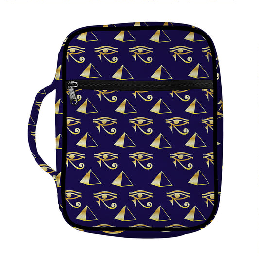 Egypt Eye Of Horus Pattern Print Front Pocket Bible Bag