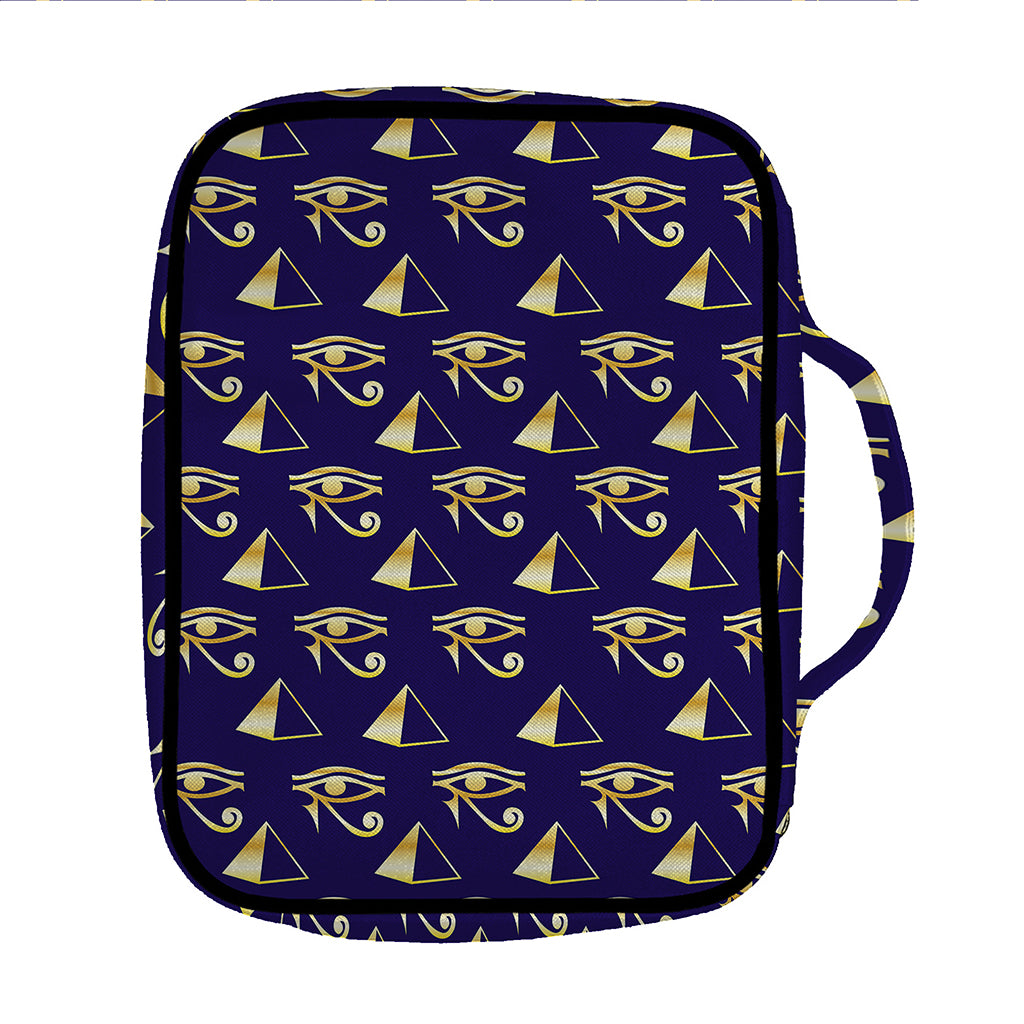 Egypt Eye Of Horus Pattern Print Front Pocket Bible Bag