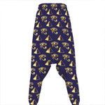 Egypt Eye Of Horus Pattern Print Hammer Pants
