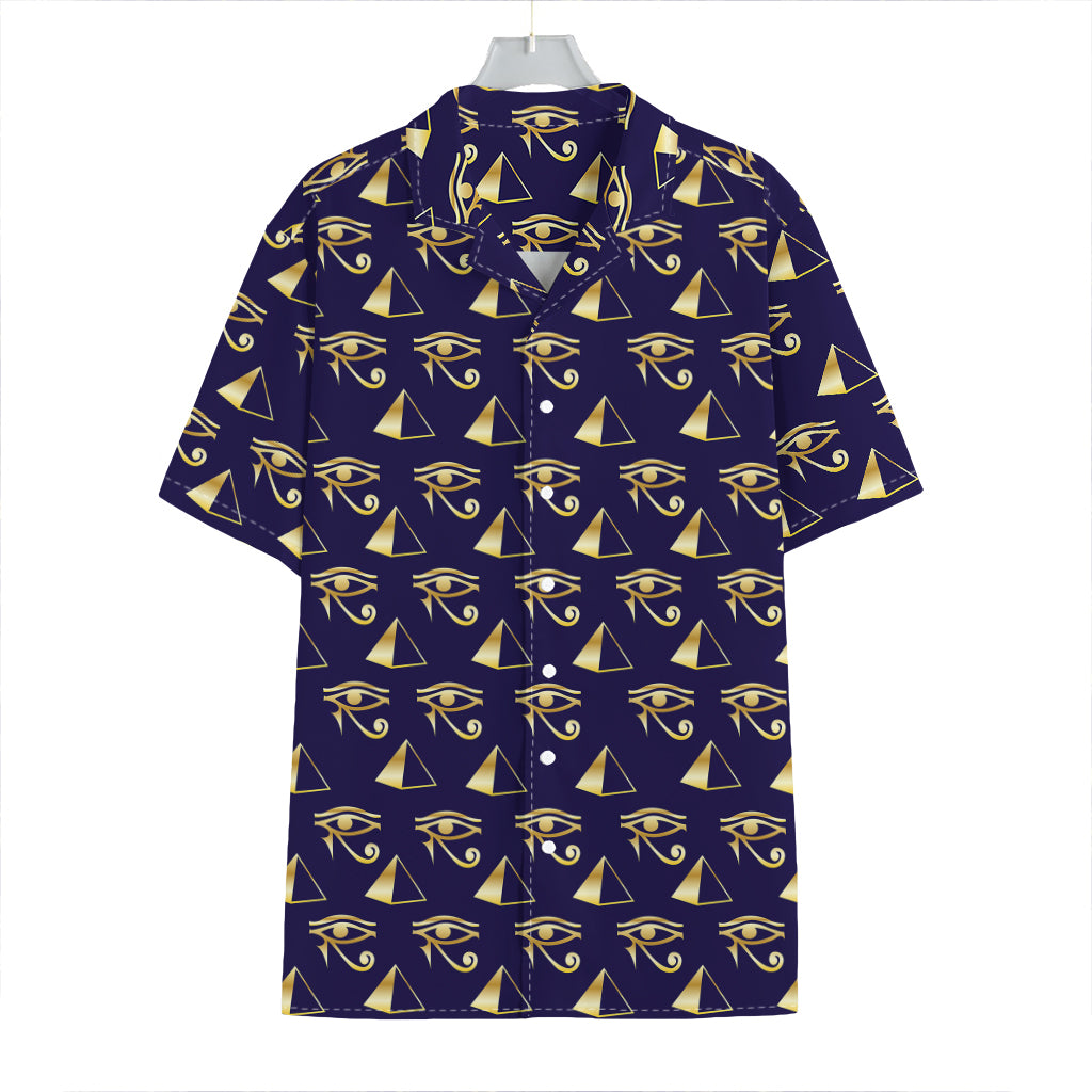 Egypt Eye Of Horus Pattern Print Hawaiian Shirt