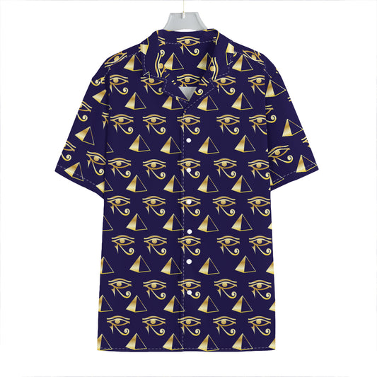 Egypt Eye Of Horus Pattern Print Hawaiian Shirt