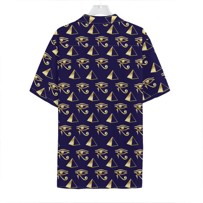 Egypt Eye Of Horus Pattern Print Hawaiian Shirt