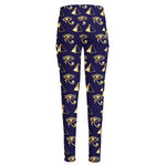 Egypt Eye Of Horus Pattern Print High-Waisted Pocket Leggings