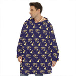 Egypt Eye Of Horus Pattern Print Hoodie Blanket