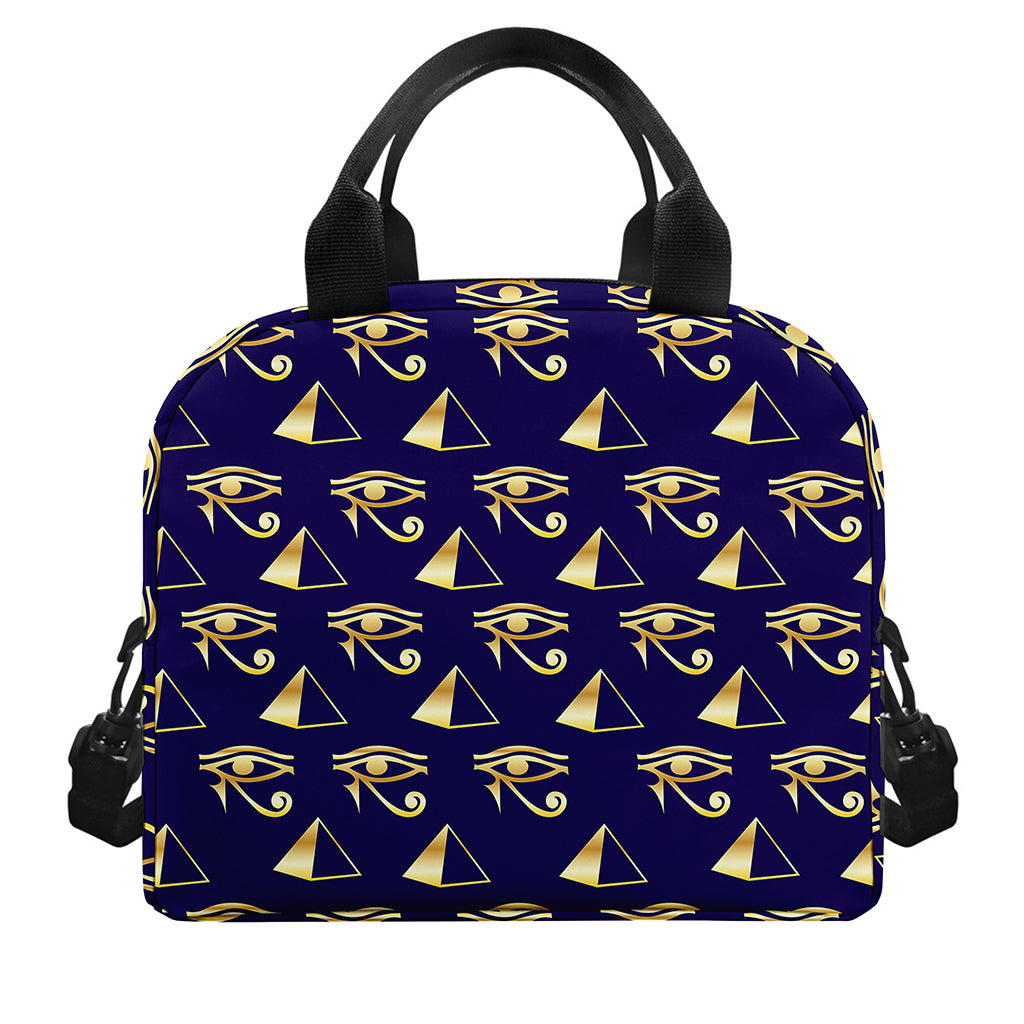 Egypt Eye Of Horus Pattern Print Insulated Lunch Bag