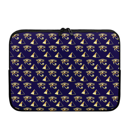 Egypt Eye Of Horus Pattern Print Laptop Sleeve