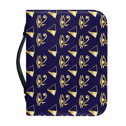 Egypt Eye Of Horus Pattern Print Leather Bible Cover