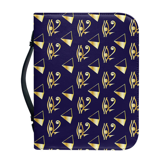 Egypt Eye Of Horus Pattern Print Leather Bible Cover