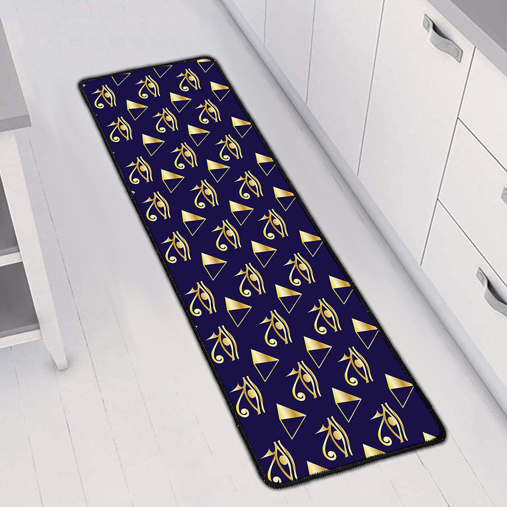 Egypt Eye Of Horus Pattern Print Long Kitchen Mat
