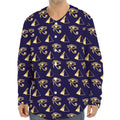 Egypt Eye Of Horus Pattern Print Long Sleeve Baseball Jersey
