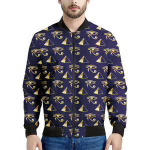 Egypt Eye Of Horus Pattern Print Men's Bomber Jacket