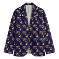 Egypt Eye Of Horus Pattern Print Men's Cotton Blazer